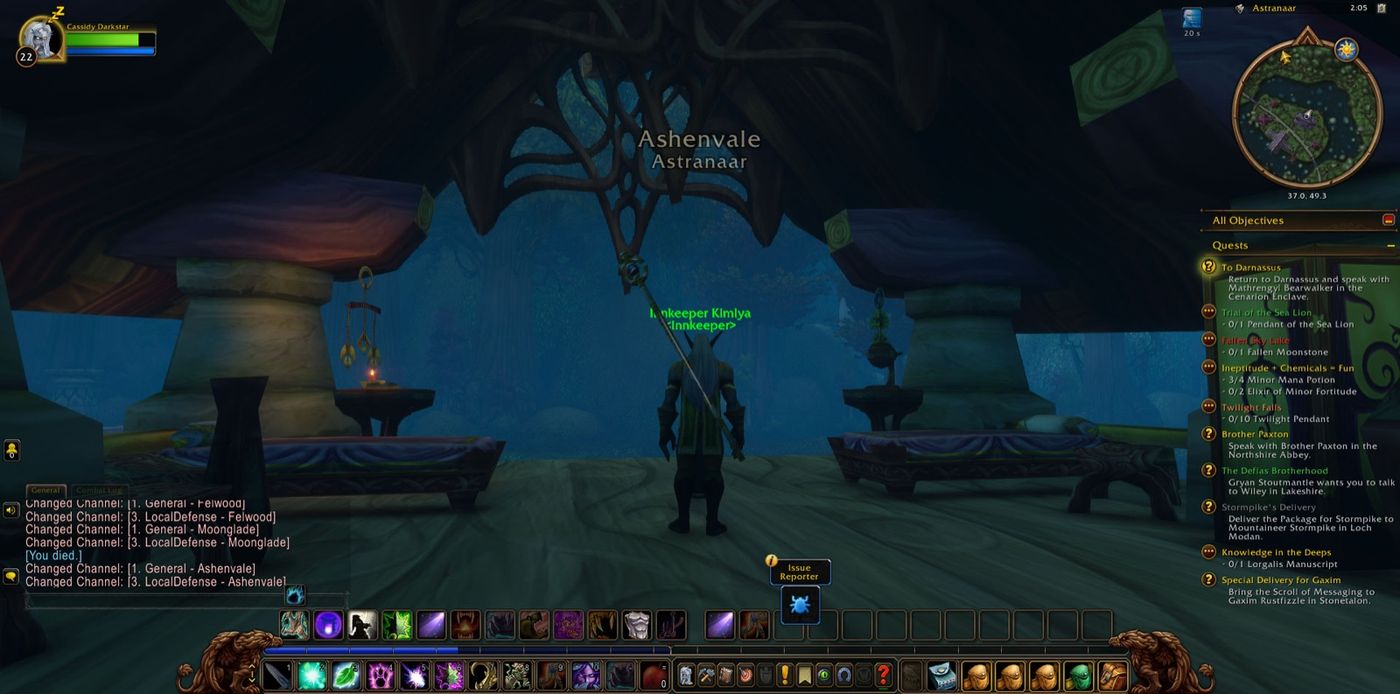 Entered Ashenvale