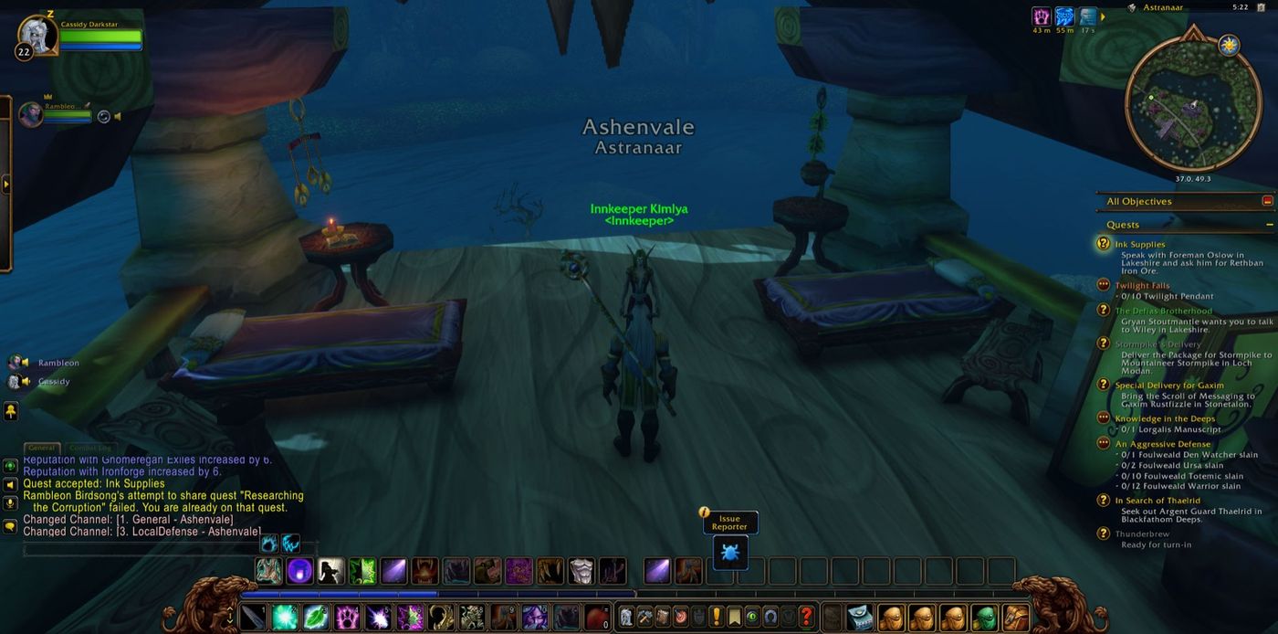 Entered Ashenvale