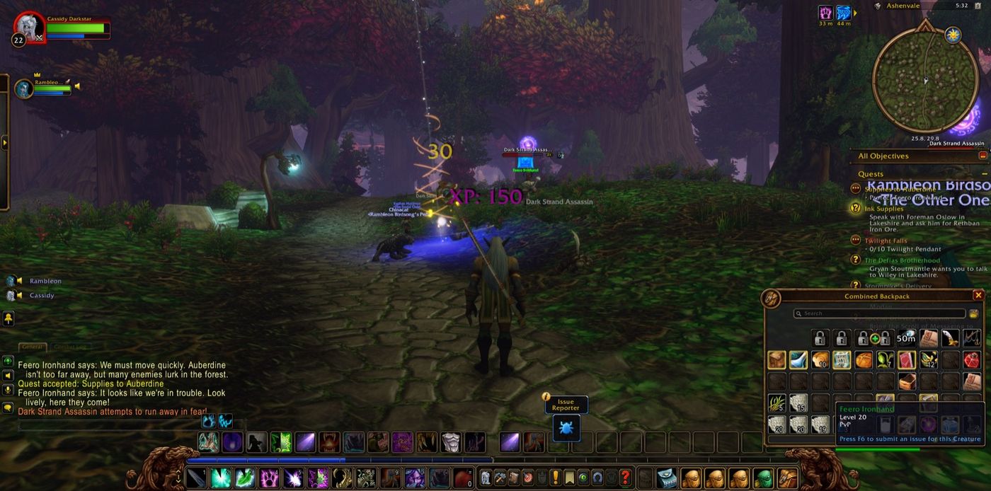 Screenshot in Ashenvale
