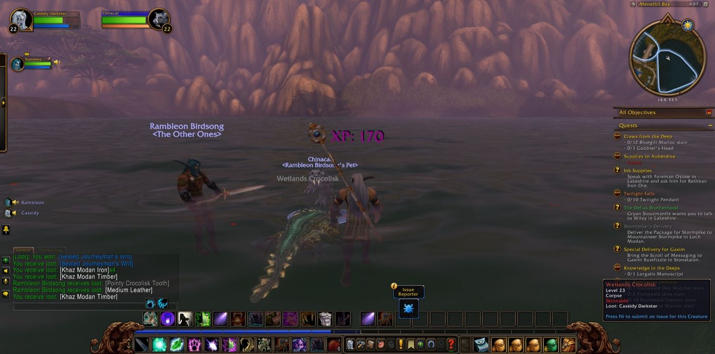 Screenshot in Menethil Bay