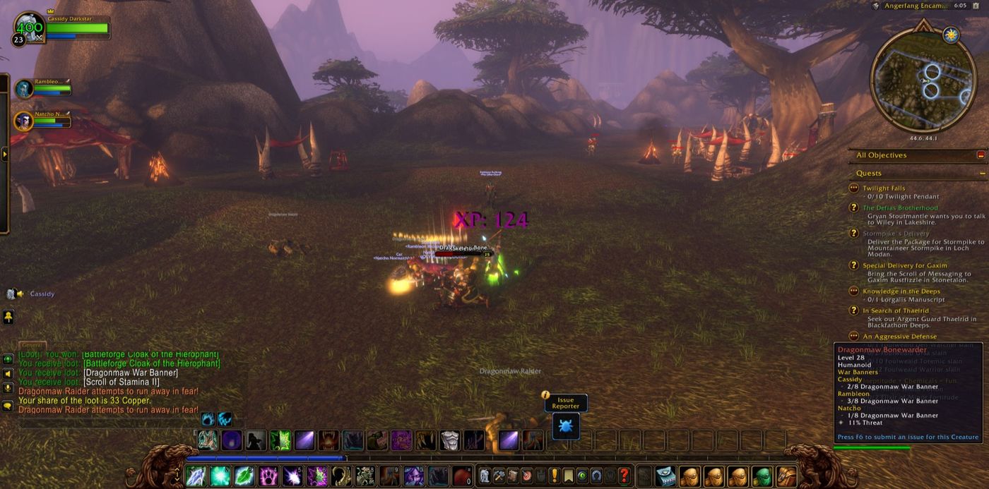 Screenshot in Angerfang Encampment