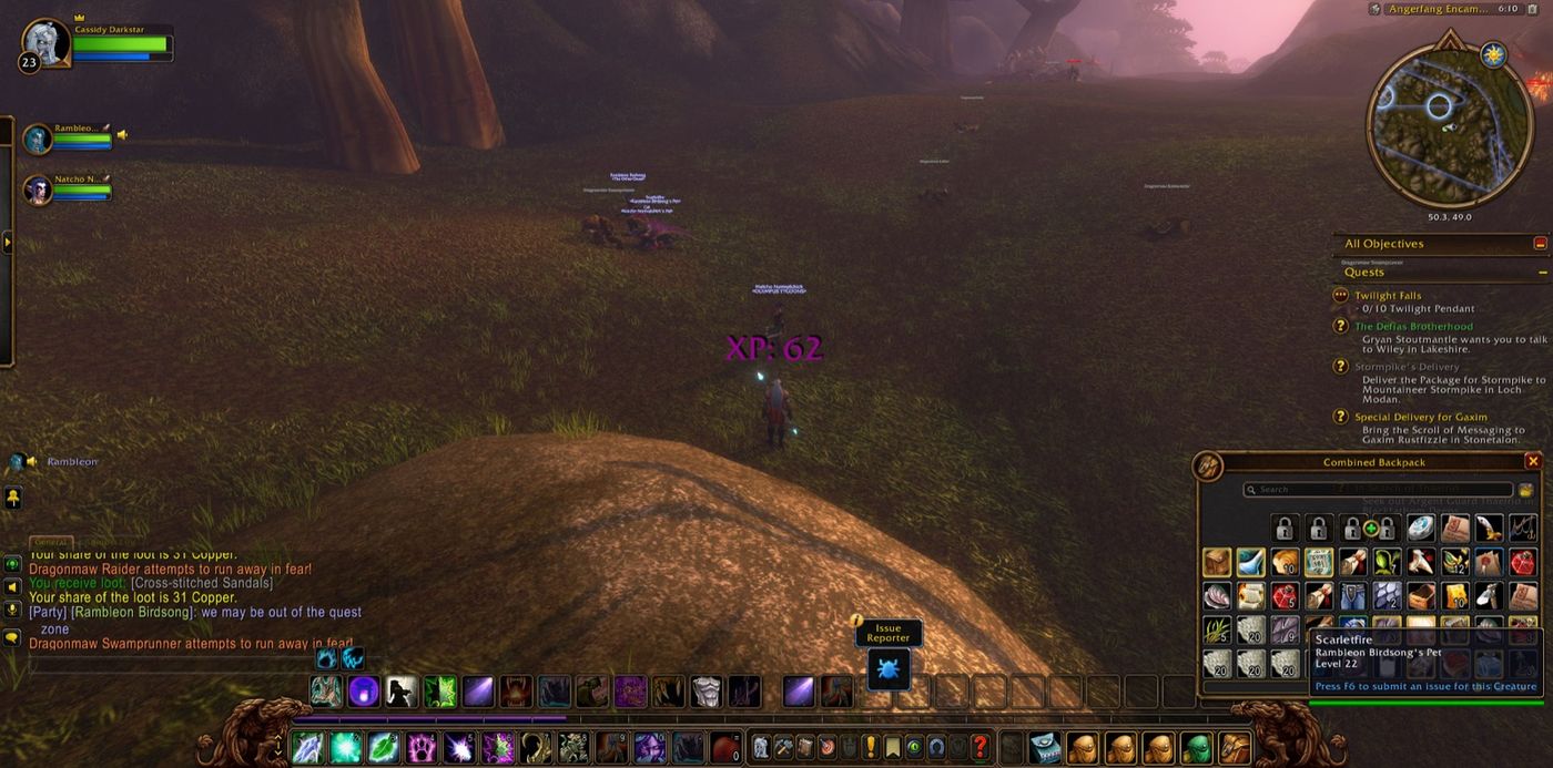 Screenshot in Angerfang Encampment
