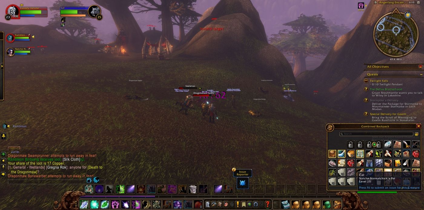 Screenshot in Angerfang Encampment