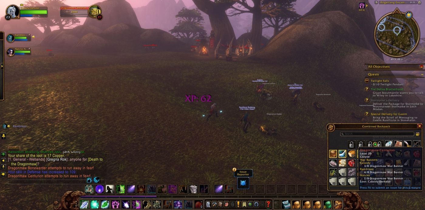 Screenshot in Angerfang Encampment