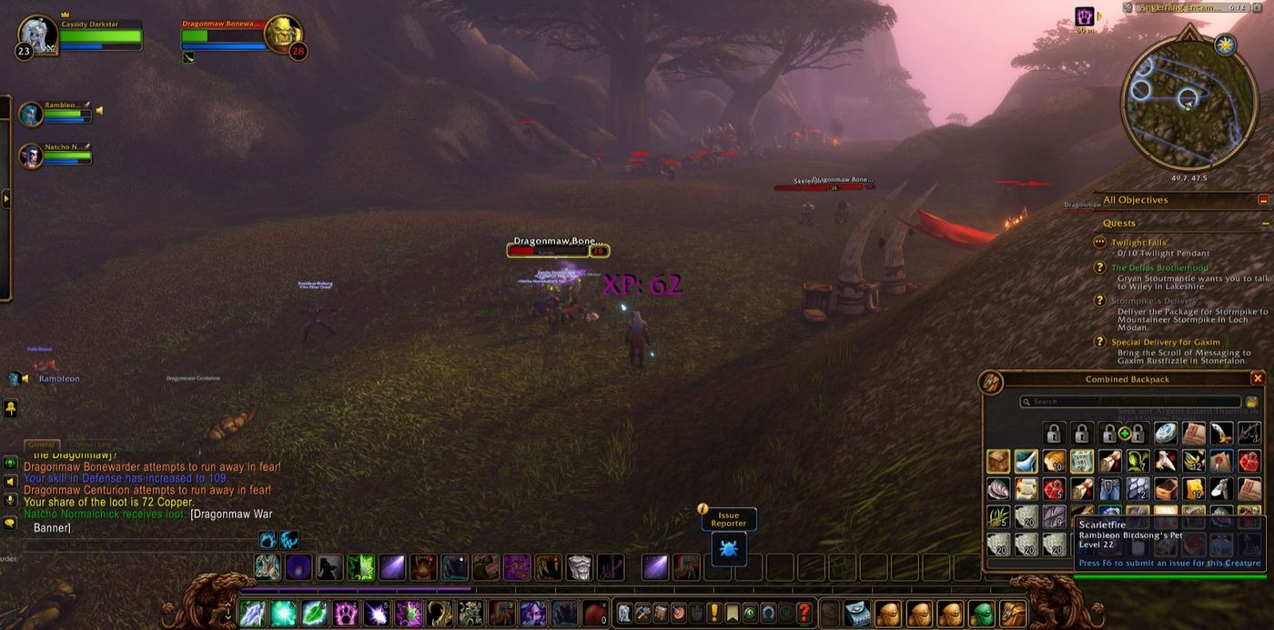 Screenshot in Angerfang Encampment