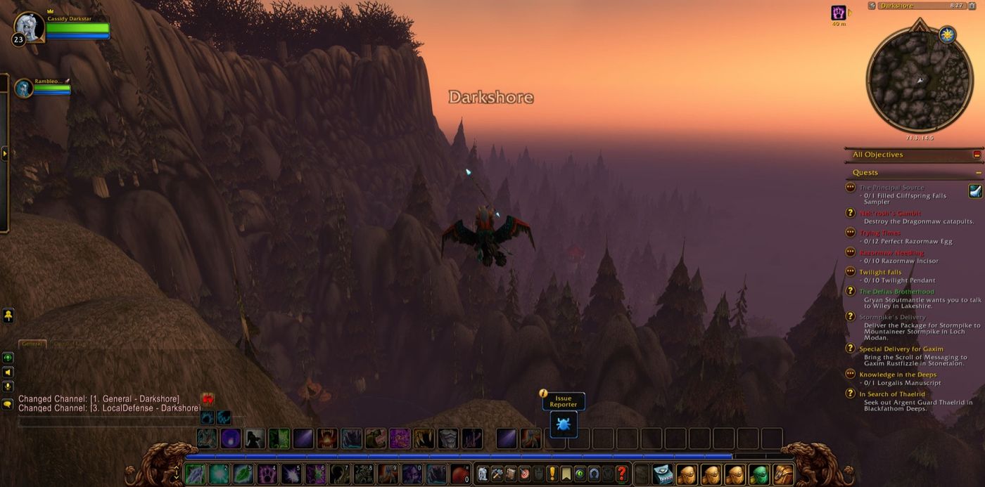 Entered Darkshore