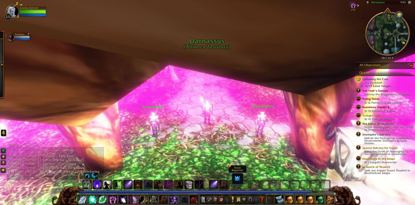 Entered Darnassus