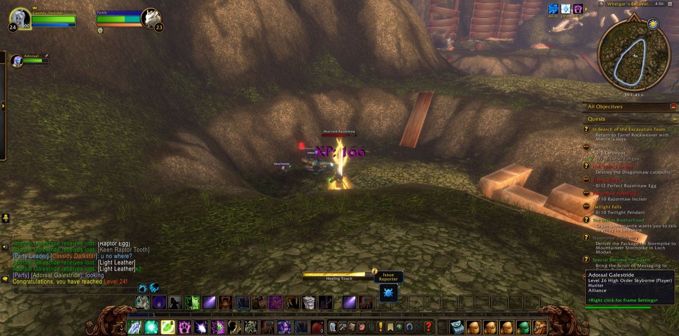Reached Level 24 in Whelgar's Excavation Site