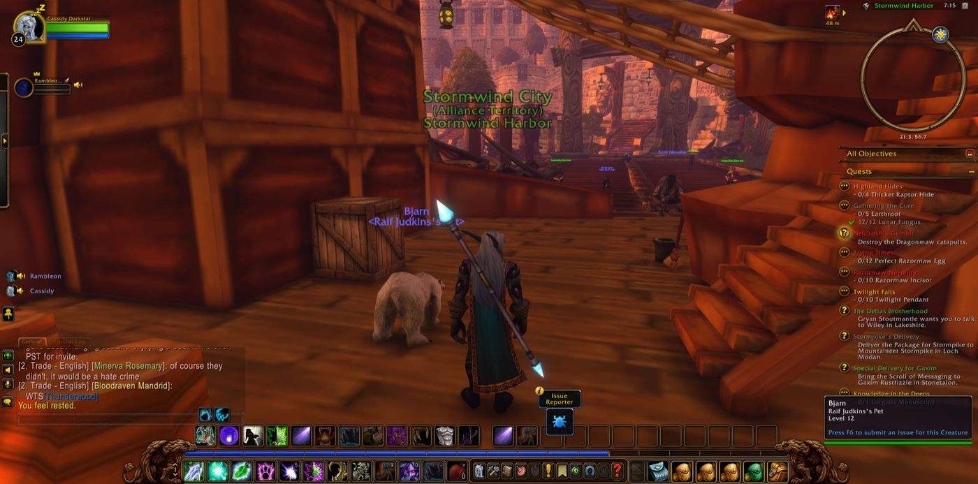 Entered Stormwind City