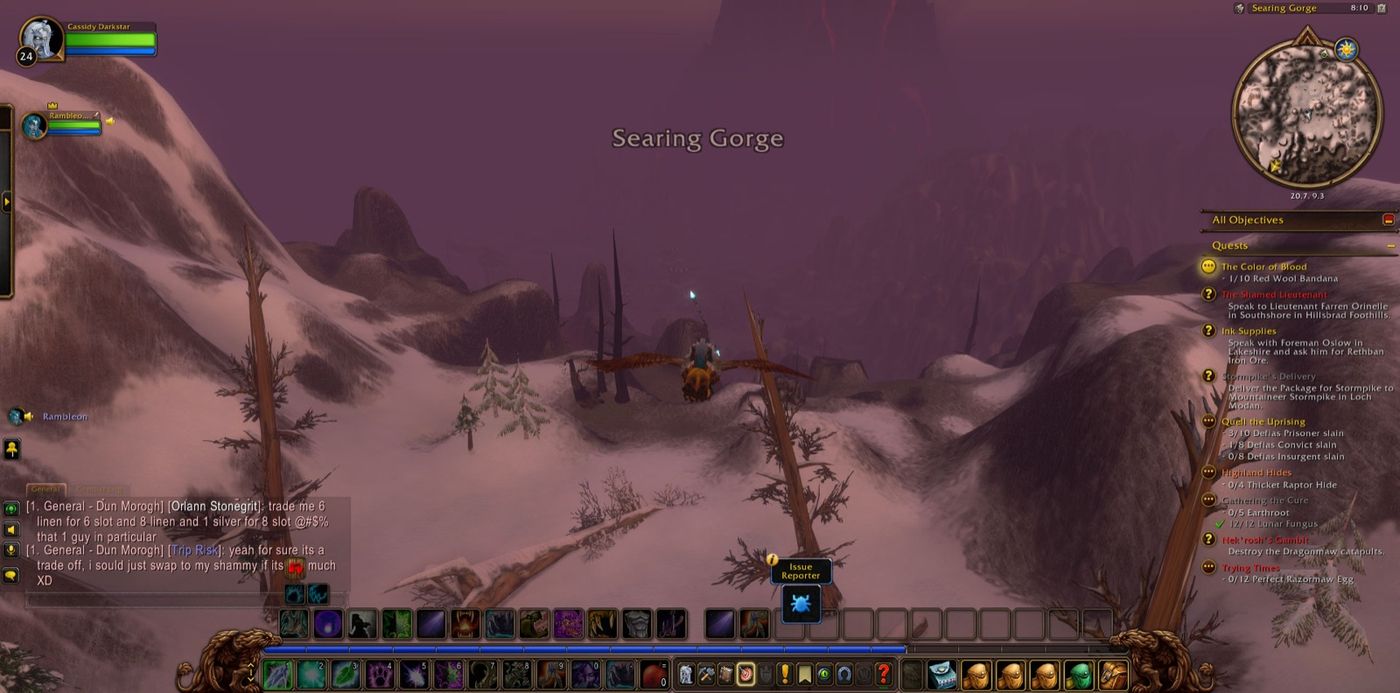 Entered Searing Gorge