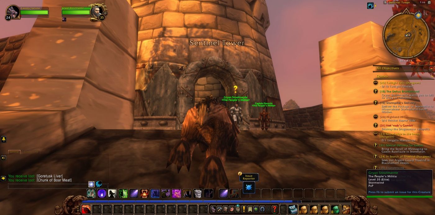 Entered Sentinel Tower
